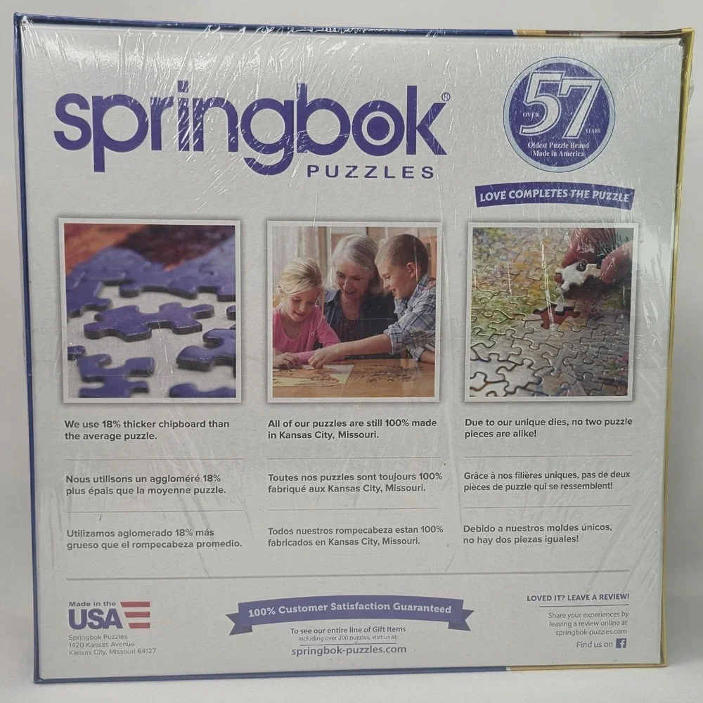 Springbok 1000 Piece Jigsaw Puzzle What's On TV? Sealed Vintage Shows Bob Ross